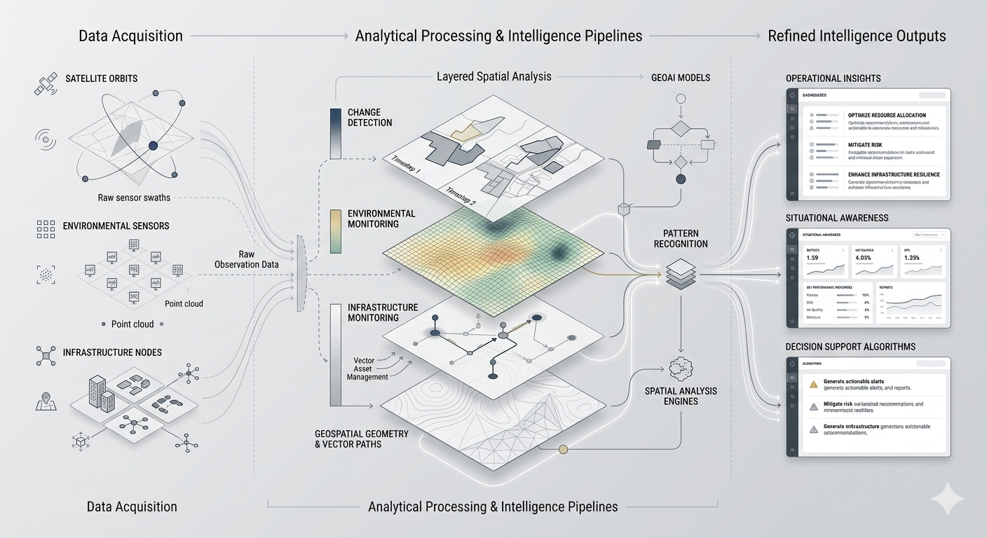 Layered spatial analysis diagram